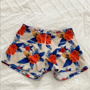 Born Primitive Red and Blue Athletic Shorts Vibrant Design